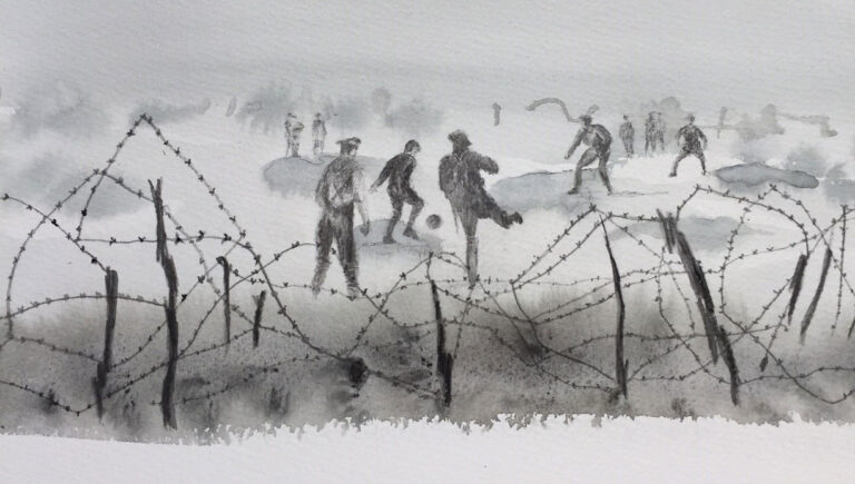 Germany v England Christmas 1914 football match in Living In Magazines